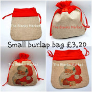 Small burlap bag